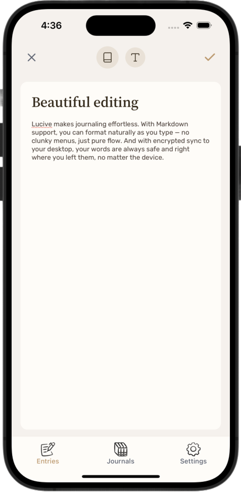 Lucive mobile app